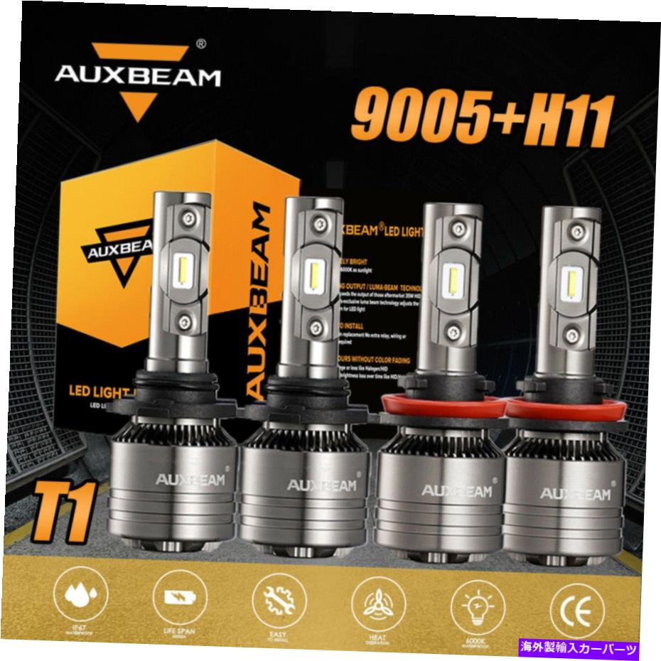 USヘッドライト AuxBeamコンボ9005 + H11 LEDヘッドライト電球キットChevy Silverado 1500 2008 2009 AUXBEAM Combo 9005+H11 LED Headlight Bulb Kit For Chevy Silverado 1500 2008 2009【並行輸入品】