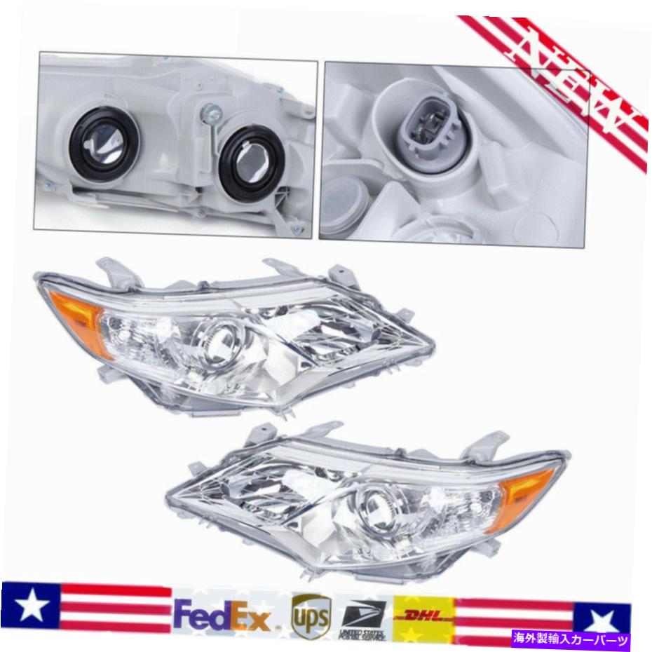 USヘッドライト 12-14トヨタカムリーLEDライトプロジェクターヘッドライト - クロムハウジングクリアレン For 12-14 Toyota Camry LED Light Projector Headlights - Chrome Housing Clear Len【並行輸入品】