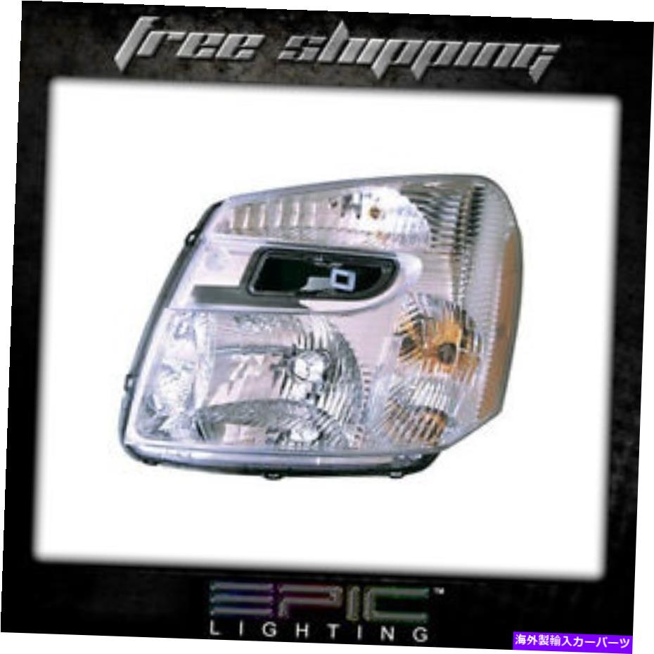 USヘッドライト 2005-09 Chevrolet Equinoxのヘッドライトヘッドランプのみを残した Fits 2005-09 Chevrolet Equinox Headlights Headlamps Left Driver Only【並行輸入品】