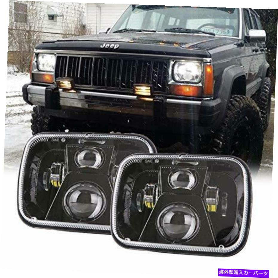 USヘッドライト 新しいオスラムチップ110W 5×7インチLEDヘッドライト7×6 LEDシールビームヘッドランプウィット... New Osram Chips 110W 5x7 Inch Led Headlights 7x6 Led Sealed Beam Headlamp wit...【並行輸入品】