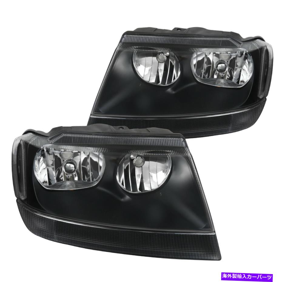 USヘッドライト ジープグランドチェロキー交換用ブラックヘッドライトヘッドライトランプヘッドランプ For Jeep Grand Cherokee Replacement Black Headlights Head Lights Lamps Headlamps【並行輸入品】｜Us Custom Parts Shop USDM