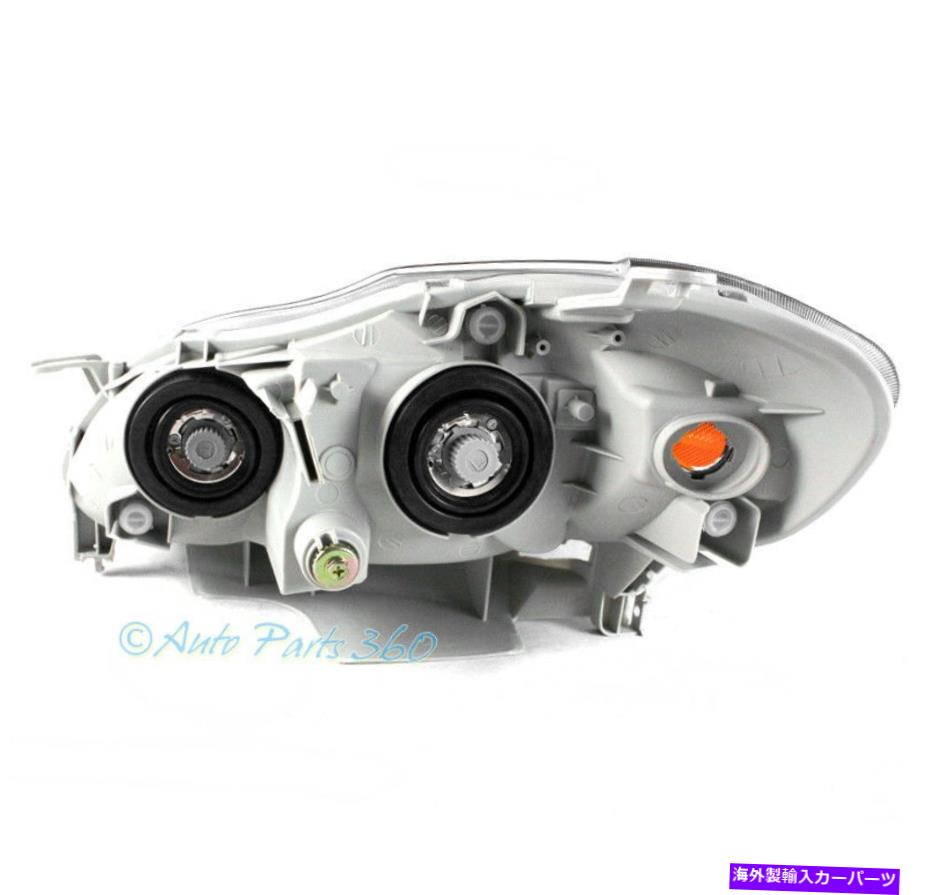 USヘッドライト 03-08トヨタカローラクリスタルスタイルブラックヘッドライトヘッドランプW / DRL LEDシグナル FOR 03-08 TOYOTA COROLLA CRYSTAL STYLE BLACK HEADLIGHT HEADLAMP W/DRL LED SIGNAL【並行輸入品】