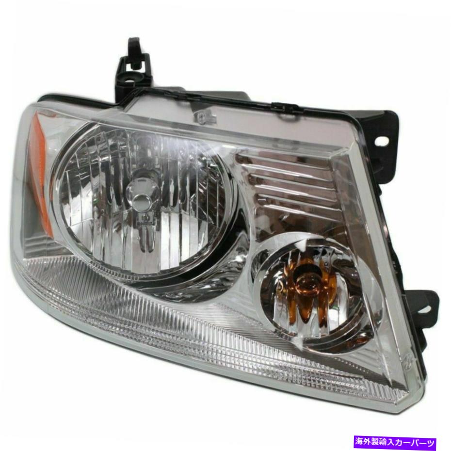 USヘッドライト クロムトリム付きの新しい助手席側ヘッドランプF-150マークLT FO2503201 New Passenger Side Head Lamp With Chrome Trim Fits F-150 Mark LT FO2503201【並行輸入品】