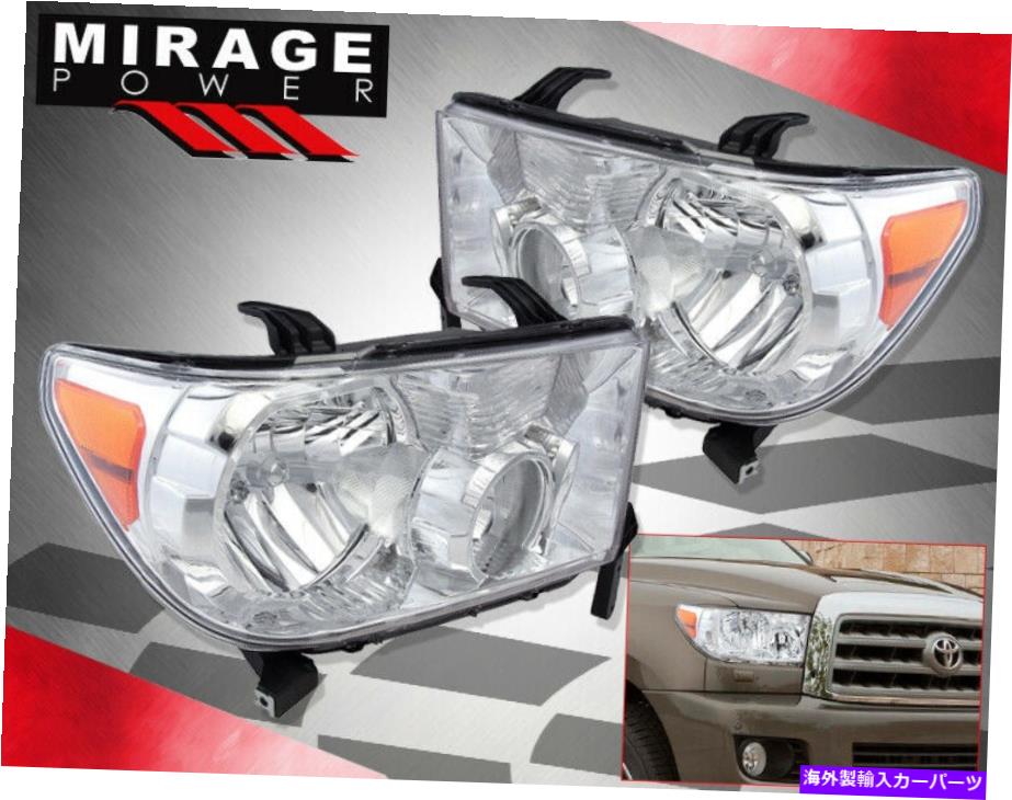 USヘッドライト 2007-2013のTundra Sequoiaの交換ヘッドライトシグナルターンランプユニットクリア For 2007-2013 Tundra Sequoia Replacement Headlights Signal Turn Lamps Unit Clear【並行輸入品】｜Us Custom Parts Shop USDM