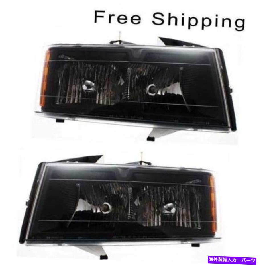 USヘッドライト ハロゲンヘッドランプアセンブリセット2本ペアLH＆RHサイドフィットコロラドGMCキャニオン Halogen Head Lamp Assembly Set of 2 Pair LH & RH Side Fits Colorado GMC Canyon【並行輸入品】