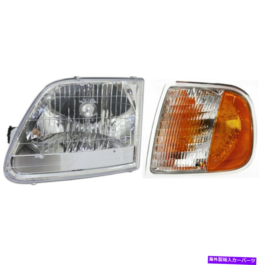 USヘッドライト F150トラックドライバーLH F75Z13201AC、3L3Z13008HAのための自動光キットの左側の側面 Auto Light Kit Left Hand Side for F150 Truck Driver LH F75Z13201AC, 3L3Z13008HA【並行輸入品】