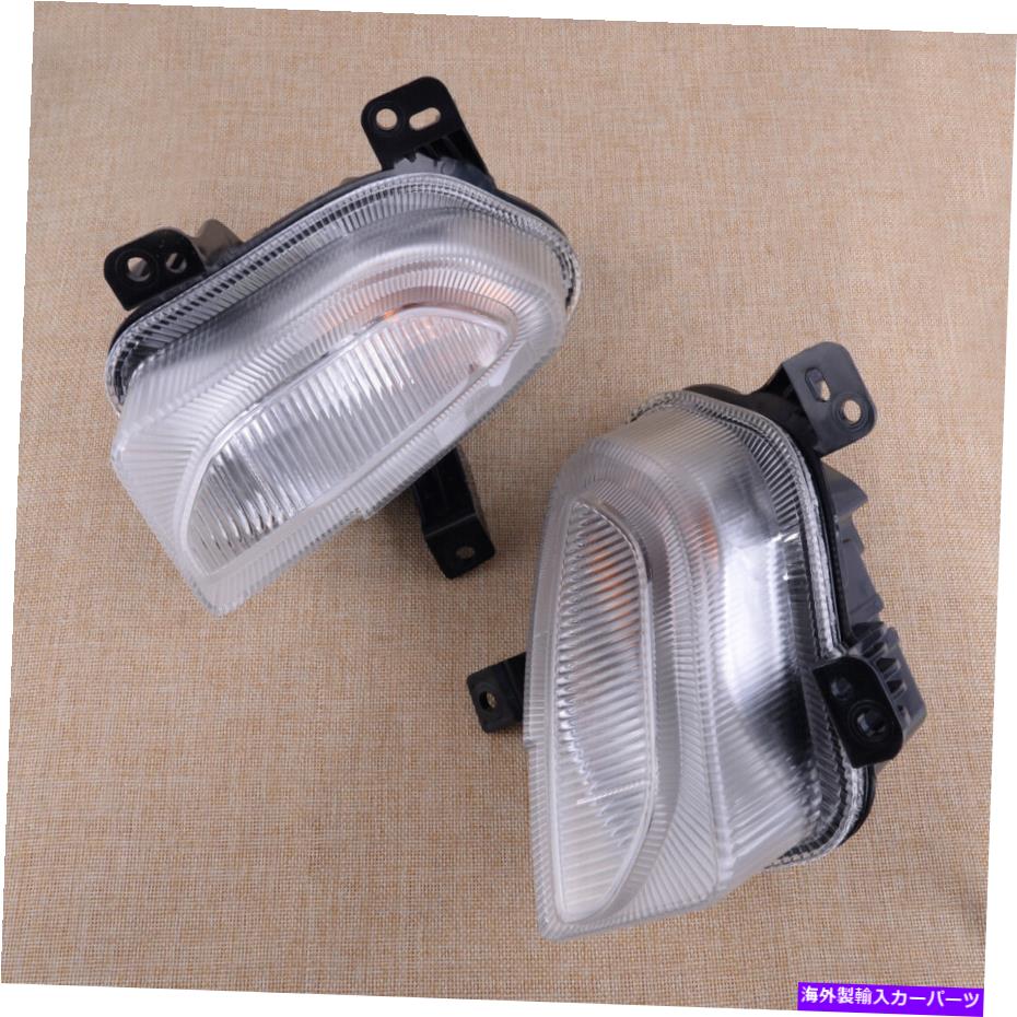 USヘッドライト L + R LED昼間のランニングターンシグナルフォグライトフィットジープレニージデード15-18装飾 L+R LED Daytime Running Turn Signal Fog Light Fit for Jeep Renegade 15-18 Decor【並行輸入品】