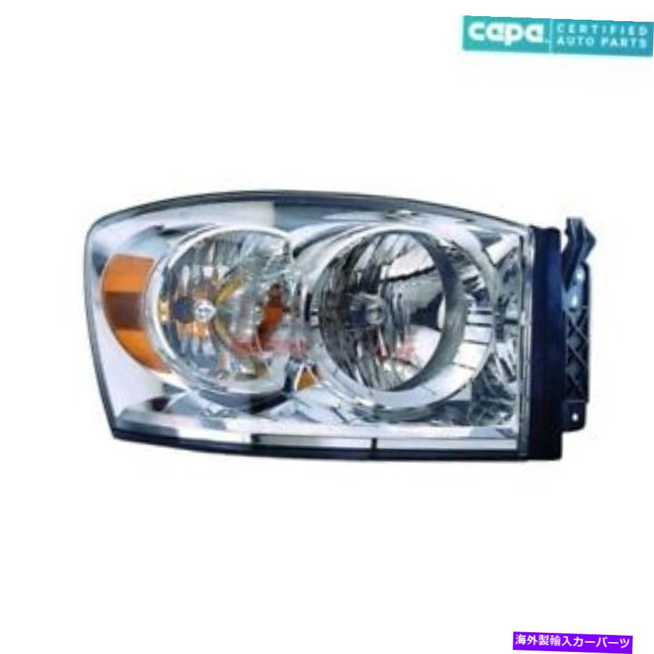 USヘッドライト 新しいヘッドライトアセンブリ右フィット2007-2009 Dodge Ram 2500 68003124AA Capa NEW HEADLIGHT ASSEMBLY RIGHT FITS 2007-2009 DODGE RAM 2500 68003124AA CAPA【並行輸入品】｜Us Custom Parts Shop USDM