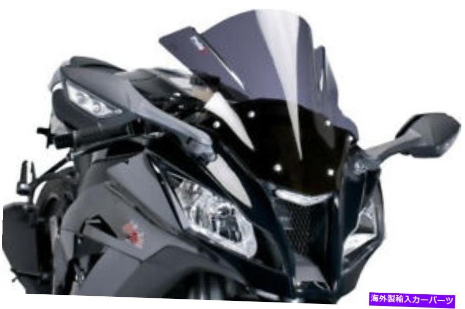USヘッドライト 4933F Puig Windscreenレースダークスモーク 4933F Puig Windscreen Racing Dark Smoke【並行輸入品】