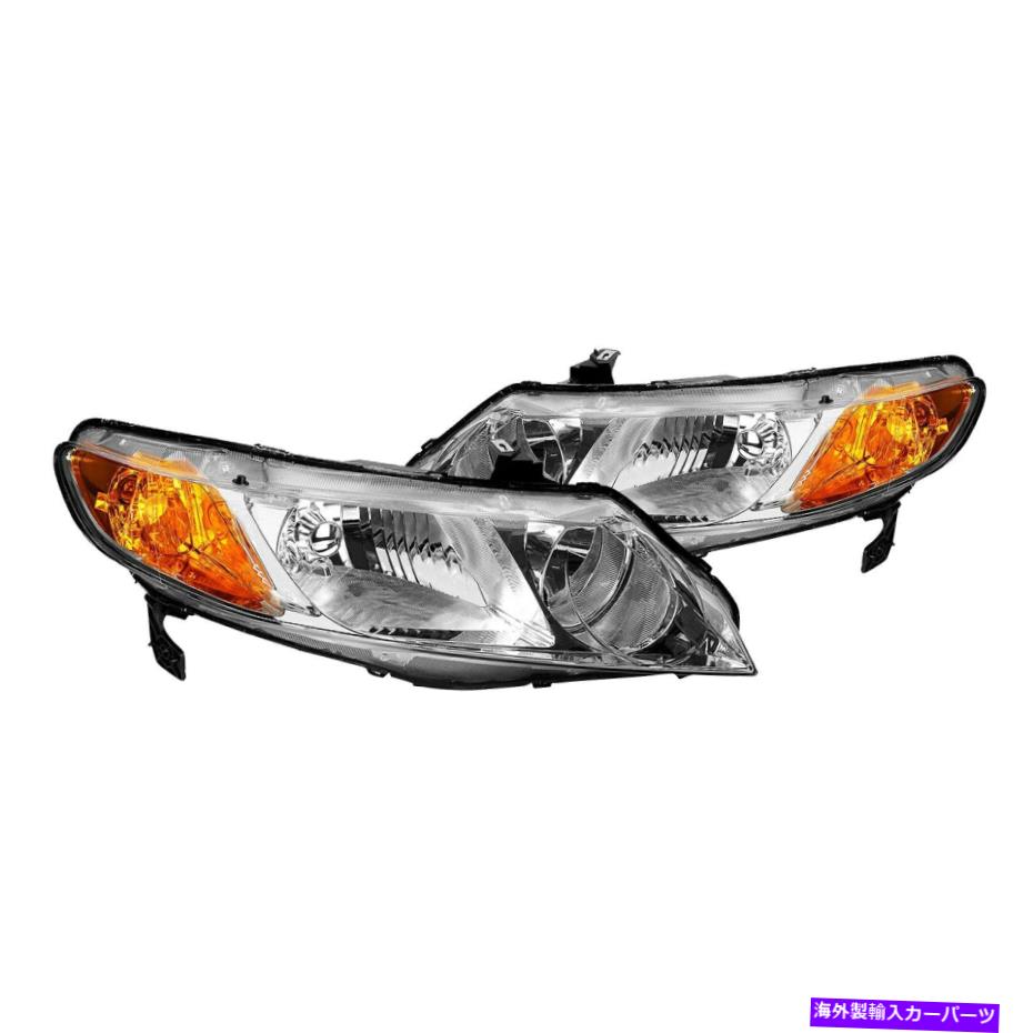 USヘッドライト Honda Civic 2006-2009 Lumen 87-1001353 Chrome Euroヘッドライト For Honda Civic 2006-2009 Lumen 87-1001353 Chrome Euro Headlights【並行輸入品】
