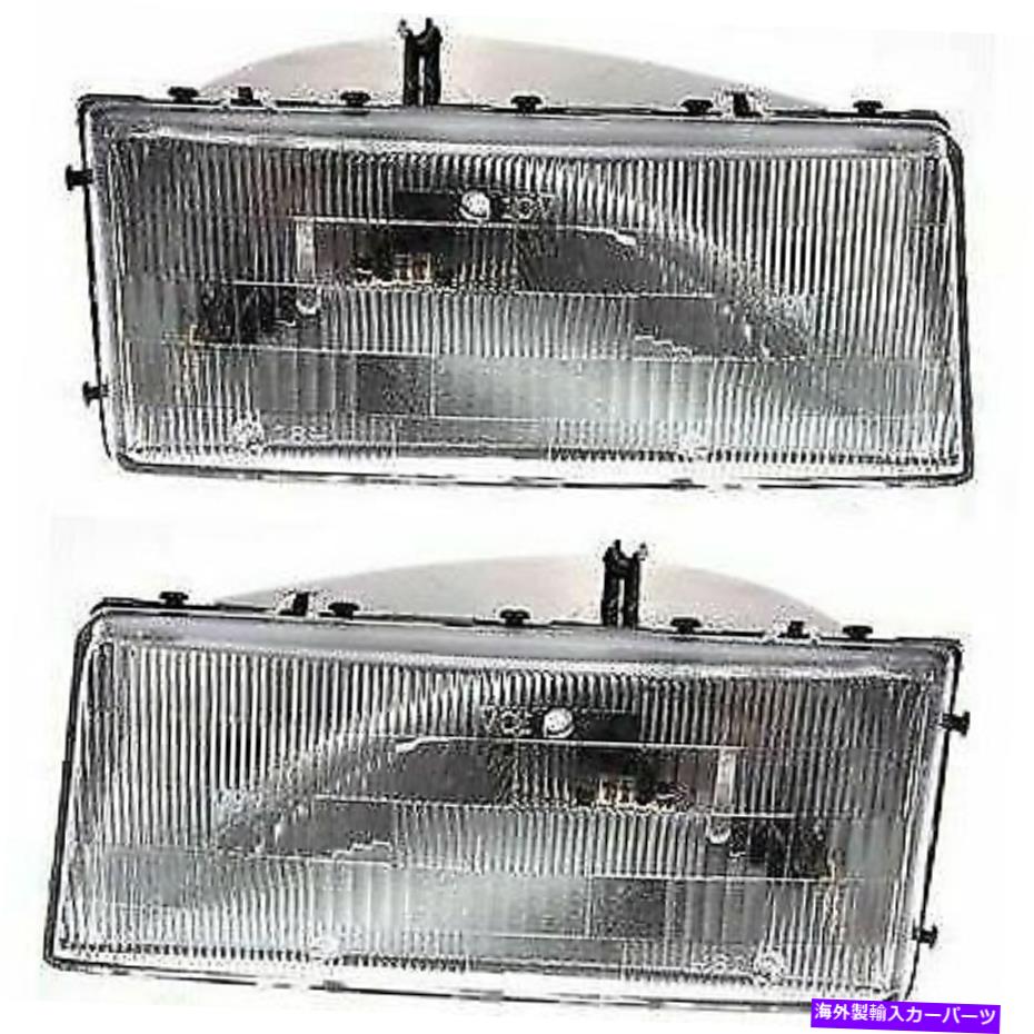 USヘッドライト ヘッドライトセット90-94 Chrysler Lebaron Lebaron 1989 1995 LH RH W /電球 Headlight Set For 90-94 Chrysler LeBaron LeBaron 1989 1995 LH RH w/ bulb【並行輸入品】