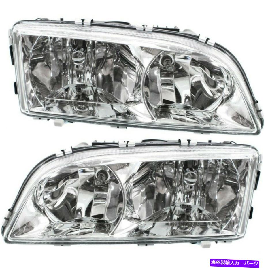 USヘッドライト Headlight 2003-2004 Volvo V70 Left Bulb 2 PC Headlight Set For 2003-2004 Volvo V70 Left and Right With Bulb 2Pc【並行輸入品】