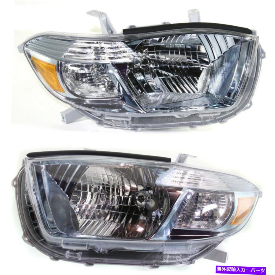 USヘッドライト 8113048490、8117048480 Toyota Highlander用カーパドライバー＆旅客サイドLH RH 8113048490, 8117048480 CAPA Driver & Passenger Side LH RH for Toyota Highlander【並行輸入品】