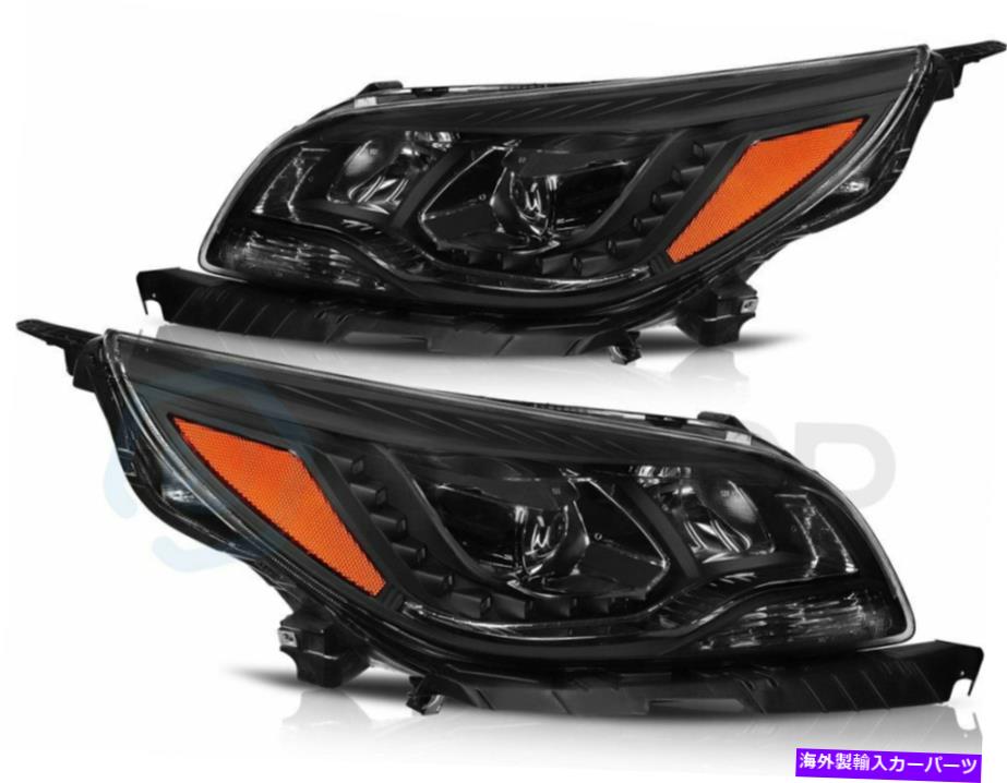 USヘッドライト Chevy Malibu 2013-2015 LED DRLプロジェクタヘッドライトアセンブリヘッドランプブラック For Chevy Malibu 2013-2015 LED DRL Projector Headlights Assembly HeadLamps Black【並行輸入品】