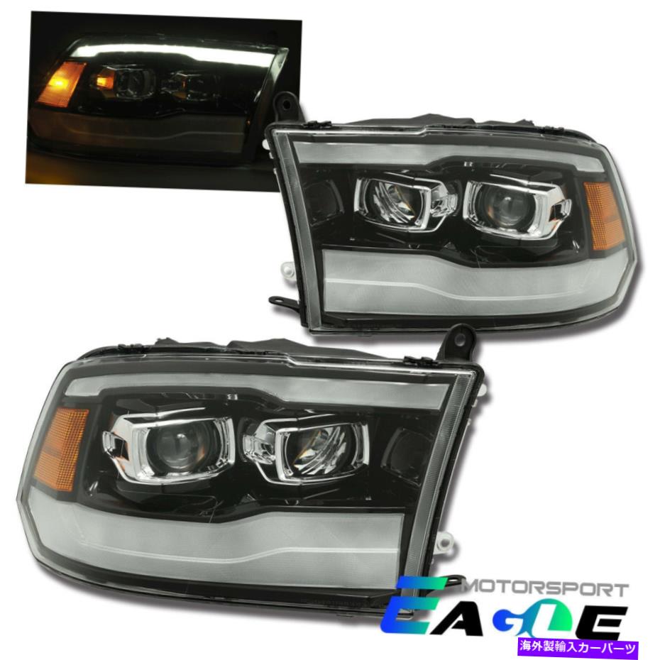 USヘッドライト [2019スタイル] 2009-2018のDODGE RAM 1500/2500/3500のためのLED DRLプロジェクターのヘッドライト [2019 Style] LED DRL Projector Headlights For 2009-2018 Dodge Ram 1500/2500/3500【並行輸入品】