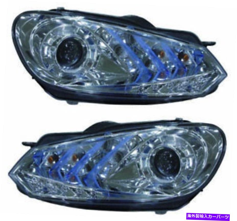 USヘッドライト 2010-2011フォルクスワーゲンゴルフヘッドライトペアセット For 2010-2011 Volkswagen Golf Headlight Pair Set【並行輸入品】｜Us Custom Parts Shop USDM