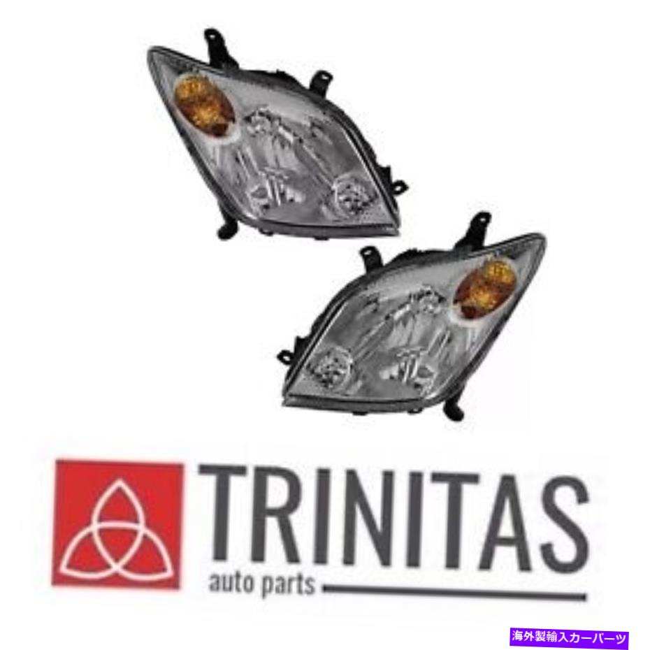 USヘッドライト SET 2004-2005 SCION XA右+左ヘッドライトヘッドランプドライバー＆旅客 For SET 2004-2005 SCION Xa Right+Left Headlights Headlamps Driver & Passenger【並行輸入品】