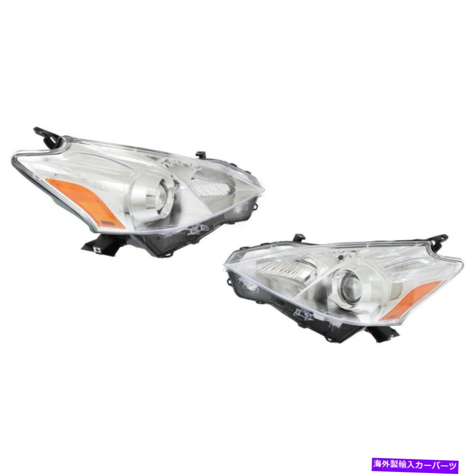 USヘッドライト 8113047300、8117047300カーパドライバー＆旅客サイドLH RH用トヨタプリウスv 8113047300, 8117047300 CAPA Driver & Passenger Side LH RH for Toyota Prius V【並行輸入品】