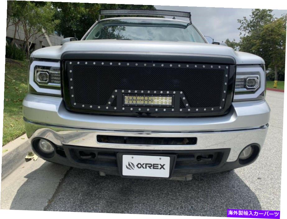 USヘッドライト 2007-2013 GMC Sierraのためのalpharexベース黒プロジェクターヘッドライトW / LEDシグナル AlphaRex Base Black Projector Headlights w/ LED Signal for 2007-2013 GMC Sierra【並行輸入品】