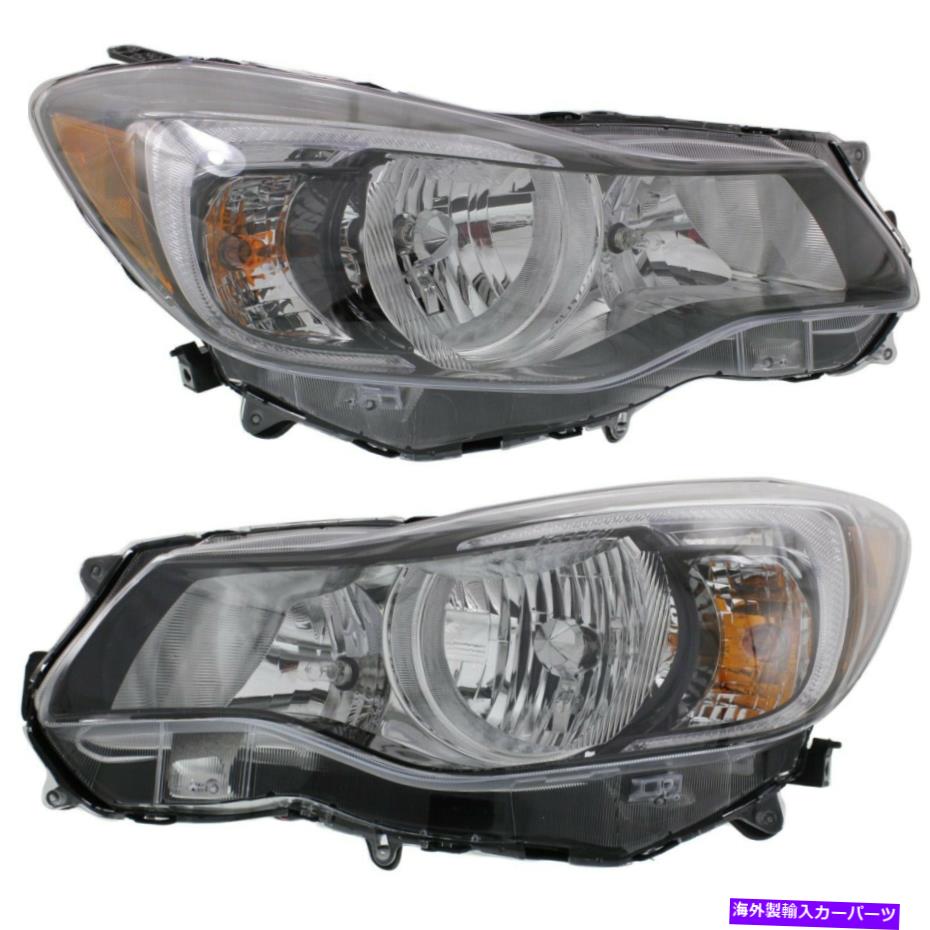 USヘッドライト 2015-2016 Subaru Imprezaのヘッドライトセット電球2pc Headlight Set For 2015-2016 Subaru Impreza Left and Right With Bulb 2Pc【並行輸入品】