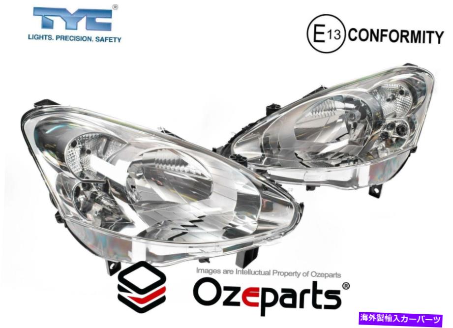 USヘッドライト Peugeot Partner Van 2012~16018用セット/ペアLH + RHヘッドライトランプ（丸み） Set / Pair LH+RH Head Light Lamp For Peugeot Partner Van 2012~2018 (Rounded)【並行輸入品】
