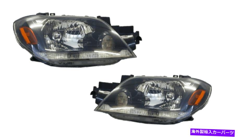USヘッドライト 三菱アウトランダーZE（2003-2004）のヘッドライトのペア+左+左 Pair of Headlights Right+Left For Mitsubishi Outlander Ze (2003-2004)【並行輸入品】