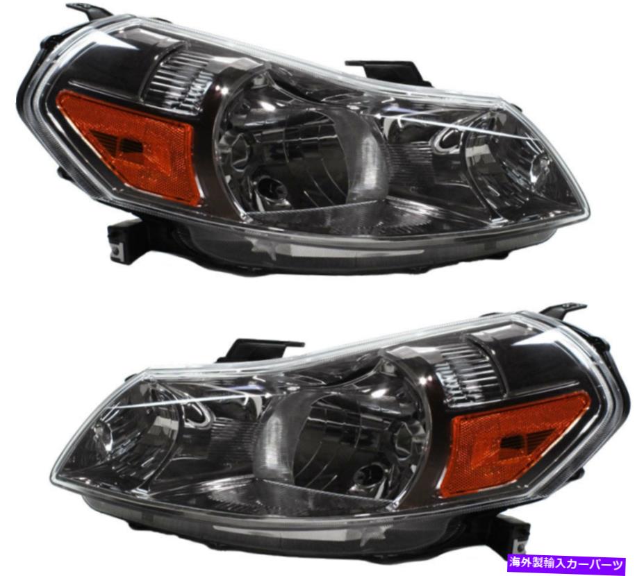 USヘッドライト Halogenヘッドライトヘッドランプ（CAPA）新しいペアは2007-2013 Suzuki SX4 Halogen Headlights Headlamps (CAPA) NEW Pair Set For 2007-2013 Suzuki SX4【並行輸入品】