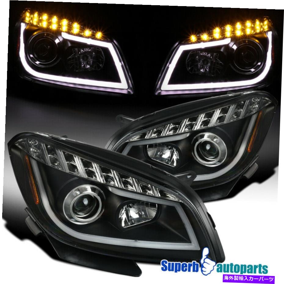 USヘッドライト 2008-2012 Chevy Malibu Pair Black LEDチューブバープロジェクターヘッドライト For 2008-2012 Chevy Malibu Pair Black LED Tube Bar Projector Headlights【並行輸入品】|Us Custom Parts Shop USDM