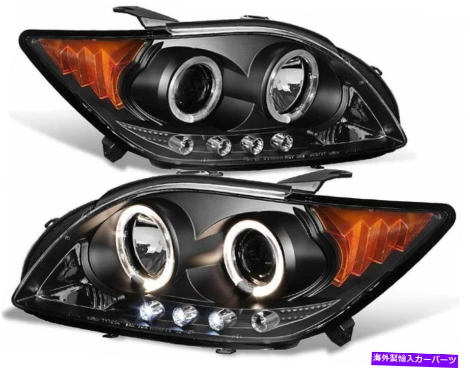 USヘッドライト 2005年2007 SCION TC LED Haloプロジェクターのヘッドライトヘッドランプが左を設定 For 2005 2007 Scion TC LED Halo Projector HeadLights HeadLamps Righ Left set【並行輸入品】