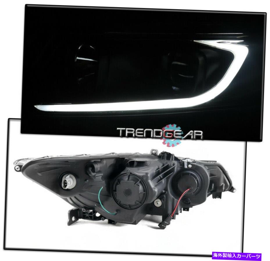 USヘッドライト 2009-2014 Acura TSX [HIDモデル] LEDバープロジェクターヘッドライトヘッドランプブラック FOR 2009-2014 ACURA TSX [HID MODEL] LED BAR PROJECTOR HEADLIGHTS HEADLAMP BLACK【並行輸入品】