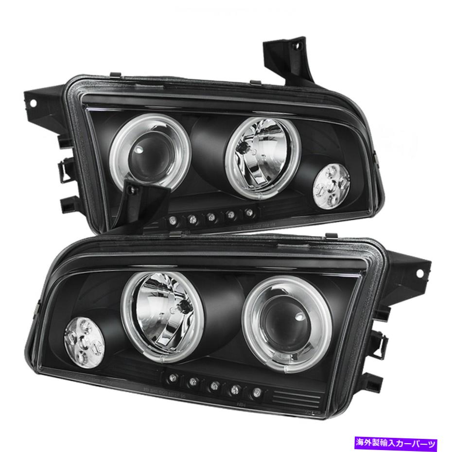 USヘッドライト Spyder Auto 5009715 CCFL LEDプロジェクターヘッドライトがフィット06-10充電器 Spyder Auto 5009715 CCFL LED Projector Headlights Fits 06-10 Charger【並行輸入品】