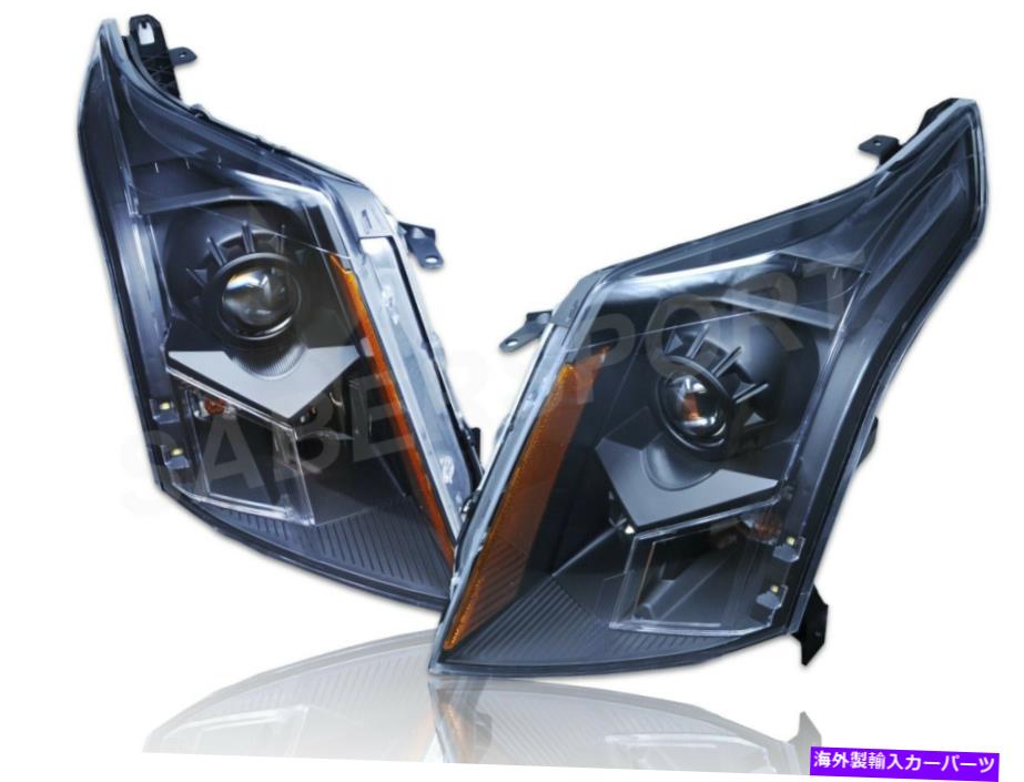 USヘッドライト 2010-2016 Cadillac SRXベース/高級のペアOEスタイルの黒いヘッドライトのセット Set of Pair OE Style Black Headlights for 2010-2016 Cadillac SRX Base / Luxury【並行輸入品】