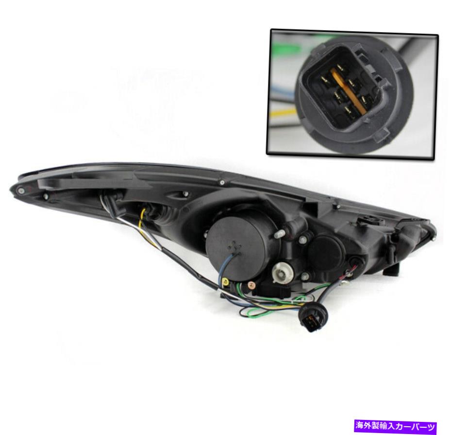 USヘッドライト 2011-2013 LED HaloプロジェクターヘッドライトランプブラックDRLデイタイムストリップセットペア 2011-2013 LED HALO PROJECTOR HEADLIGHT LAMP BLACK DRL DAYTIME STRIP SET PAIR NEW【並行輸入品】 65,163円