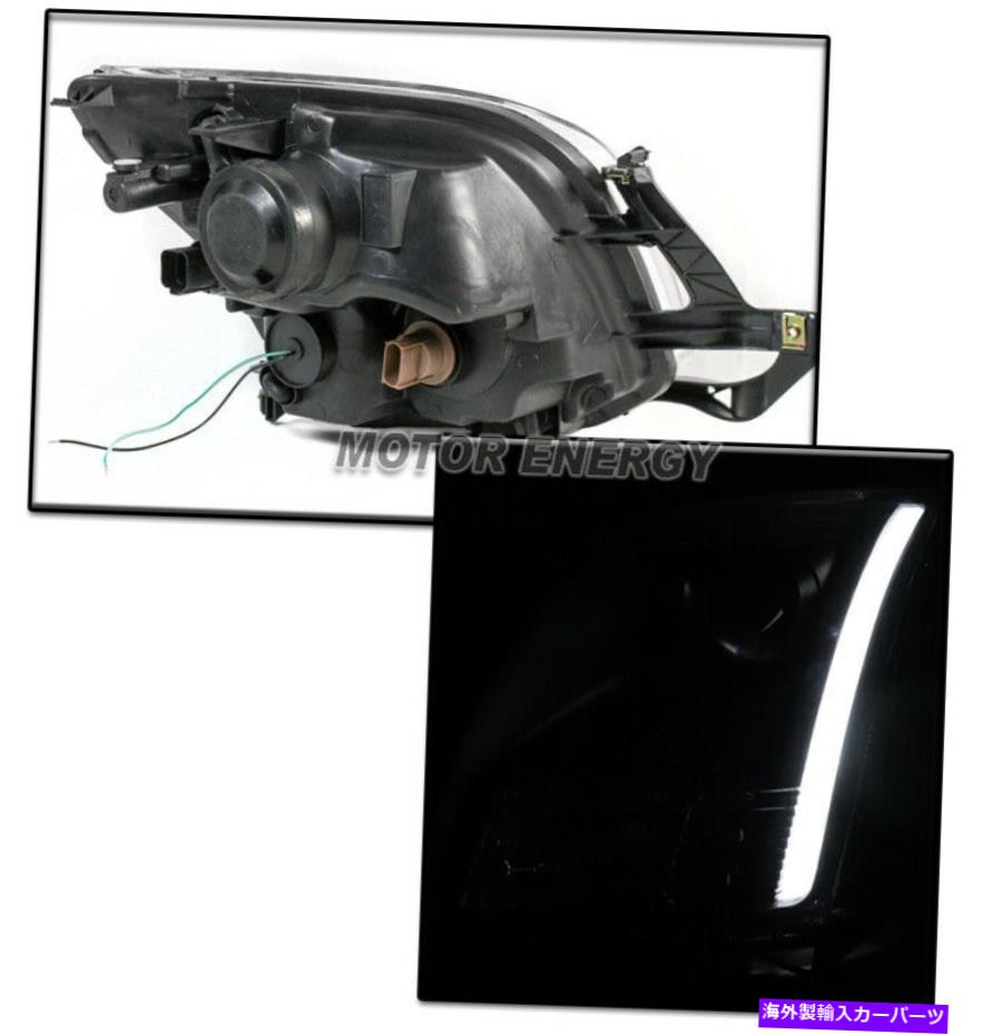 USヘッドライト 06-09フォードフュージョンLEDブラックプロジェクターヘッドライトランプW / DRLキット左+右 FOR 06-09 FORD FUSION LED BLACK PROJECTOR HEADLIGHTS LAMPS W/DRL KIT LEFT+RIGHT【並行輸入品】