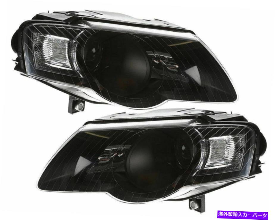 USヘッドライト フォルクスワーゲンパサートB6 3C 05-10用オリジナルデポブラックR36フロントヘッドライト Original DEPO Black R36 Front Headlights for Volkswagen Passat B6 3C 05-10【並行輸入品】