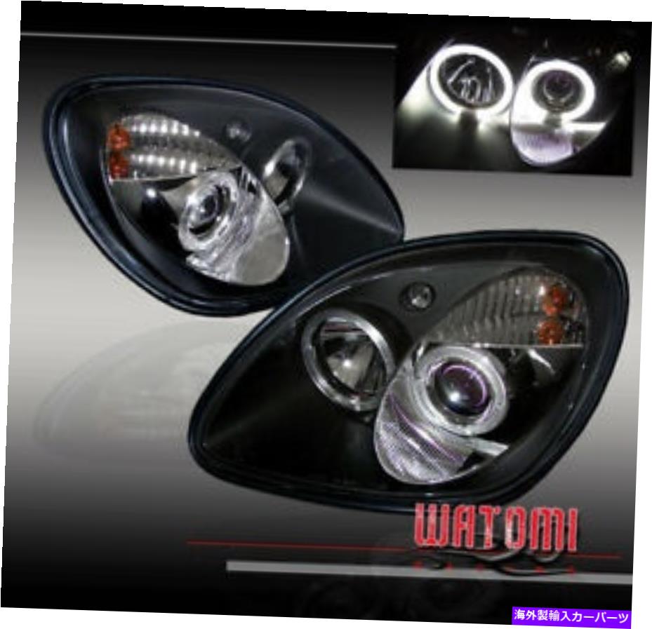 USヘッドライト 98-04メルセデスベンツSLK R170プロジェクタヘッドライトブラック 98-04 MERCEDES-BENZ SLK R170 PROJECTOR HEADLIGHTS BLACK【並行輸入品】