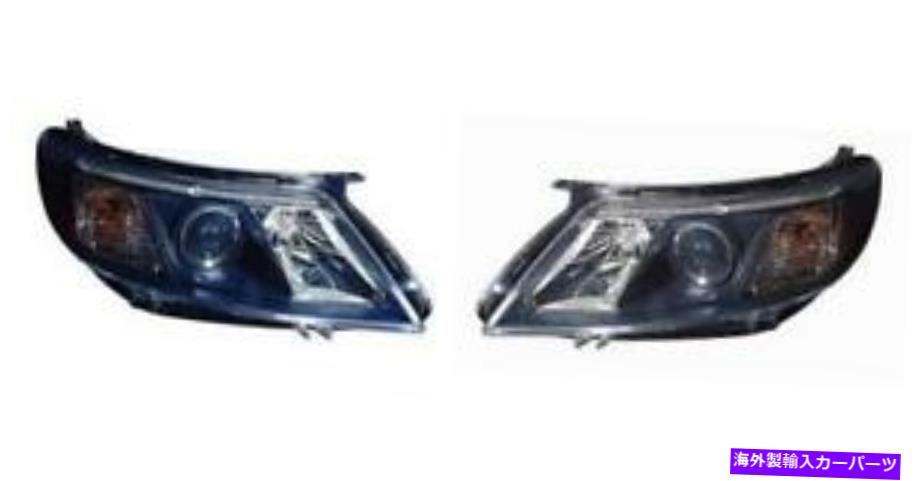 USヘッドライト サイド/ペアフィッツ2008 - 2010 Saab 9-3フロントヘッドライトアセンブリ交換用ハウジング SIDE/PAIR fits 2008 - 2010 Saab 9-3 Front Headlight Assembly Replacement Housing【並行輸入品】