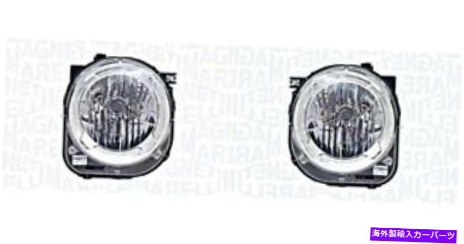 USヘッドライト ジープレンゲードのヘッドライトペア51953106 51953111 Magneti Marelli Headlight Pair For JEEP Renegade 51953106 51953111 MAGNETI MARELLI【並行輸入品】