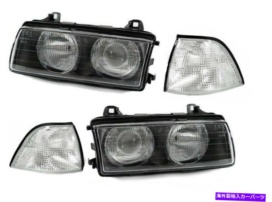 USヘッドライト BMW E36 92-99 4DのためのDEPOプロジェクターヘッドライト（CCFL）W /クリアコーナーランプ DEPO Projector HeadLight ( No CCFL ) w/ Clear Corner lamps For BMW E36 92-99 4D【並行輸入品】 66,753円
