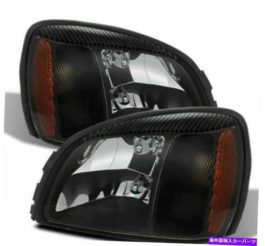 USヘッドライト 2000-2005 Cadillac Deville Black Headlightsヘッドランプ交換用RH + LHセット For 2000-2005 Cadillac Deville Black Headlights Headlamps Replacement RH+LH set【並行輸入品】|Us Custom Parts Shop USDM