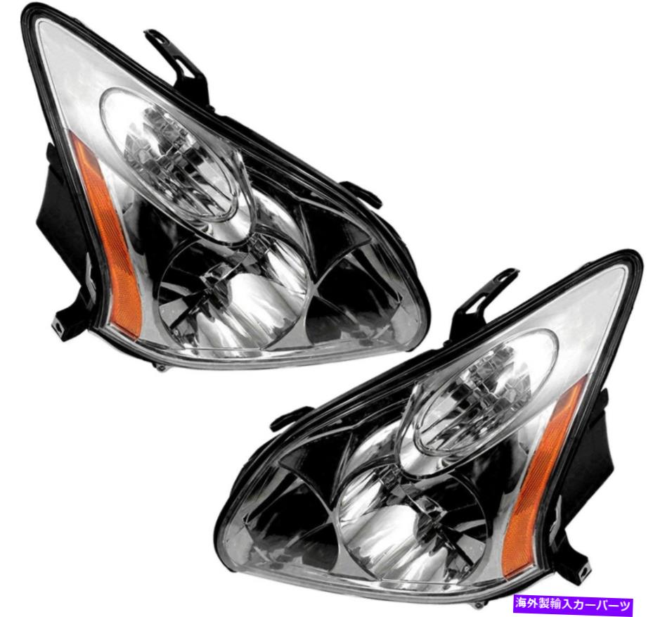 USヘッドライト ヘッドライトヘッドランプアセンブリW /バルブペア04-09 RX330 RX350 USA構築 Headlights Headlamps Assembly w/Bulb Pair Set For 04-09 RX330 RX350 USA Built【並行輸入品】
