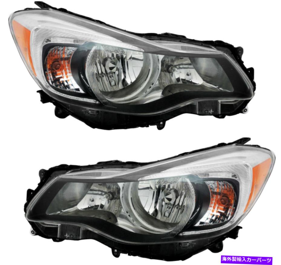 USヘッドライト ハロゲンヘッドライト12-15 Subaru Imperza XV CrosStrekのための新しいペアセット Halogen Headlights w/Bulb NEW Pair Set for 12-15 Subaru Impreza XV Crosstrek【並行輸入品】