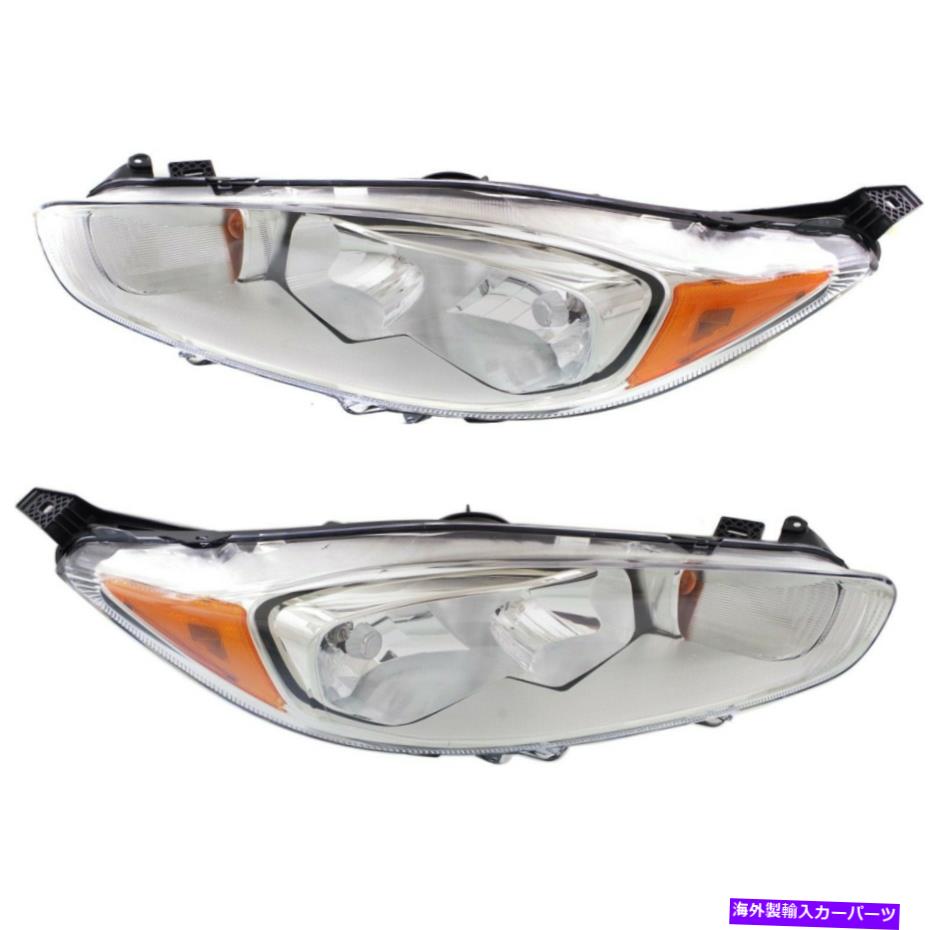 USヘッドライト 2014-2017フォードフィエスタペアドライバと助手席側のヘッドライト Headlight For 2014-2017 Ford Fiesta Pair Driver and Passenger Side【並行輸入品】