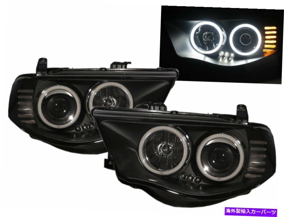 USヘッドライト Mitsubishi LHDのためのSportero 2005-2014 2D / 4D LED Haloプロジェクターヘッドライトブラック SPORTERO 2005-2014 2D/4D LED Halo Projector Headlight Black for Mitsubishi LHD【並行輸入品】｜Us Custom Parts Shop USDM