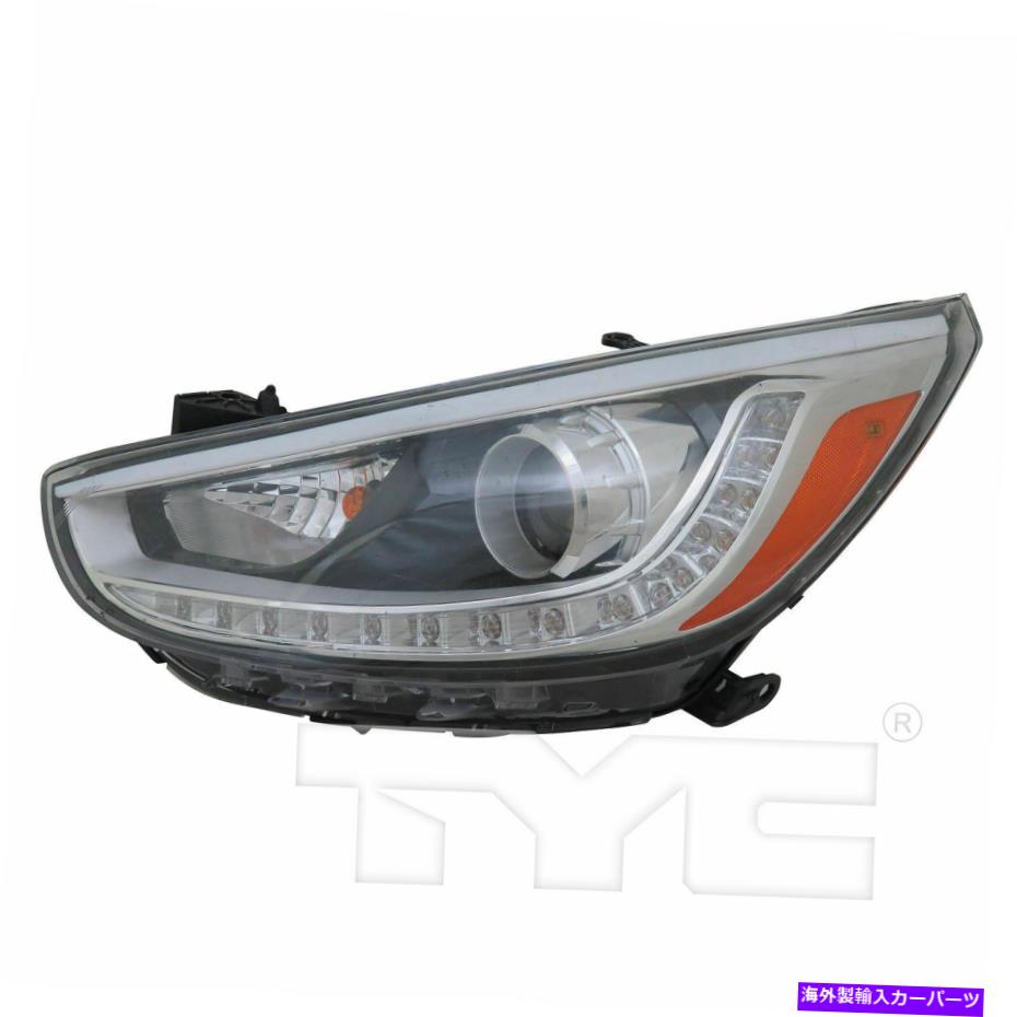 USヘッドライト 左サイドプロジェクターヘッドライトW / LED 14-17ヒュンダイアクセント Left Side Projector Headlight w/ LED For 14-17 Hyundai Accent【並行輸入品】