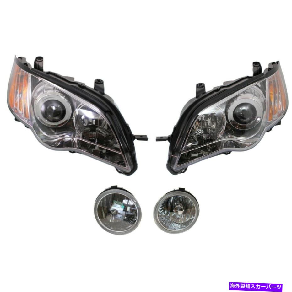 USヘッドライト 2008年から2009年のヘッドライトキットLEFT 4PC Headlight Kit For 2008-2009 Subaru Outback Left and Right 4Pc【並行輸入品】