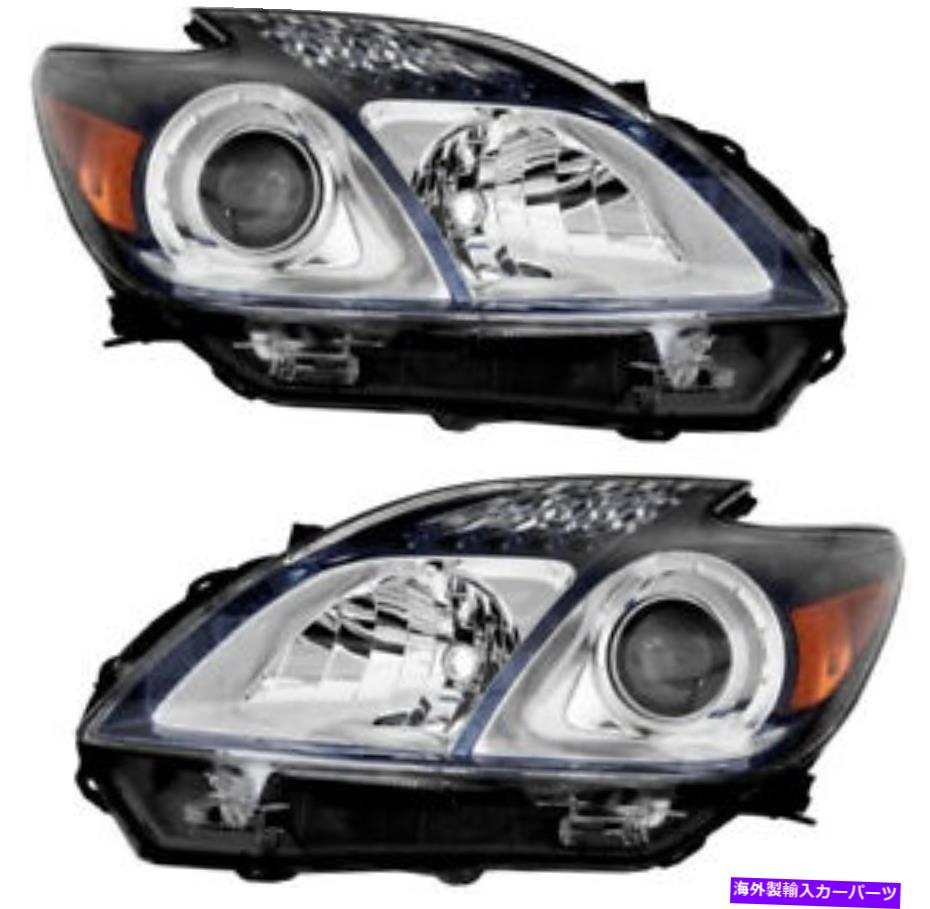 USヘッドライト ヘッドライトヘッドライトヘッドランプCAPA新しいペア12-13トヨタプリウスプラグイン Headlight Headlights Headlamps CAPA NEW Pair Set for 12-13 Toyota Prius Plug-In【並行輸入品】
