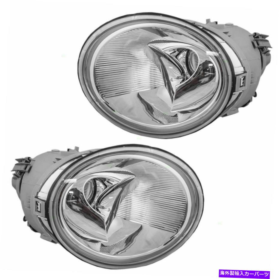 USヘッドライト 98-05 Volkswagenカブトムシのための新しいデポドライバ＆旅客サイドヘッドライトセット New Depo Driver & Passenger Side Headlight Set For 98-05 Volkswagen Beetle【並行輸入品】