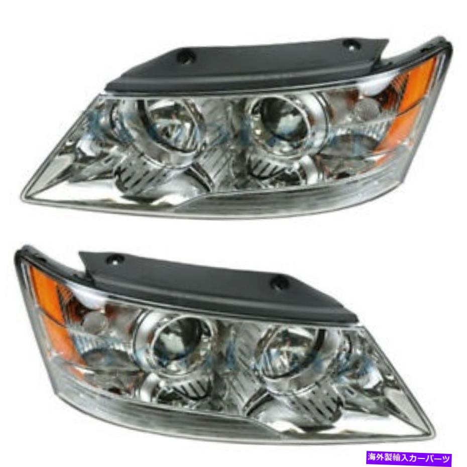 USヘッドライト ヘッドライトヘッドランプヘッドライトランプ左右サイドセットペアドット09~10ソナタ Headlight Headlamp Head Light Lamp Left Right Side Set PAIR DOT For 09-10 Sonata【並行輸入品】