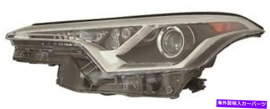 USヘッドライト トヨタC-HR 2018-2019左ドライバーヘッドライトヘッドライトフロントランプカーバ FITS TOYOTA C-HR 2018-2019 LEFT DRIVER HEADLIGHT HEAD LIGHT FRONT LAMP CAPA【並行輸入品】
